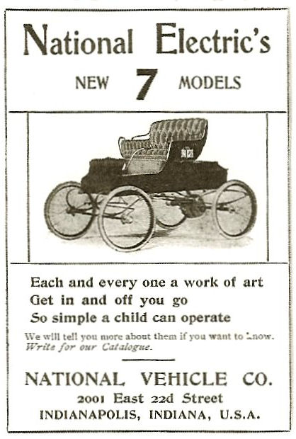 1902 National Electric 7 New Models